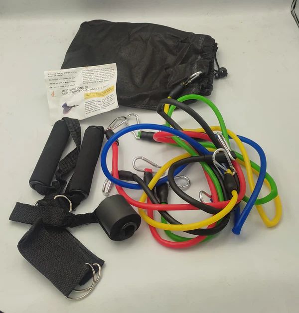 Bodybuilding Resistance Bands Set  مجموعة أحزمة مقاومة لتمارين كمال الأجسام